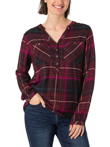 Timezone Bluse in Dunkelrot/ Pink