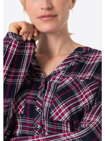 Timezone Bluzka w kolorze granatowo-różowo-białym