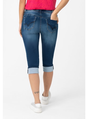 Timezone Jeans-Caprihose "Tali" in Dunkelblau