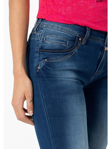 Timezone Jeans-Caprihose "Tali" in Dunkelblau