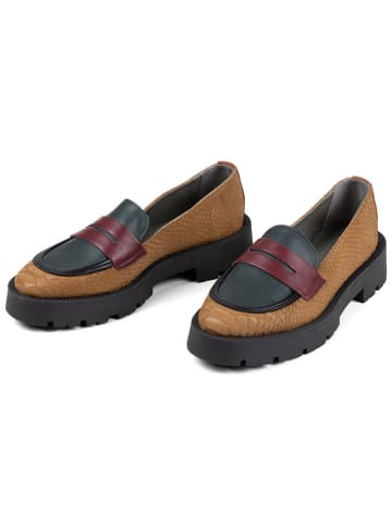 Anna Morellini Leren mocassins "Marbara" lichtbruin