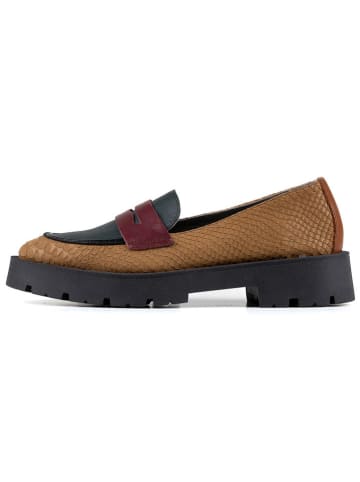 Anna Morellini Leren mocassins "Marbara" lichtbruin