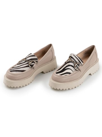 Anna Morellini Leren mocassins "Romarcena" beige