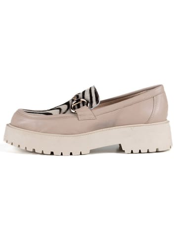 Anna Morellini Leren mocassins "Romarcena" beige