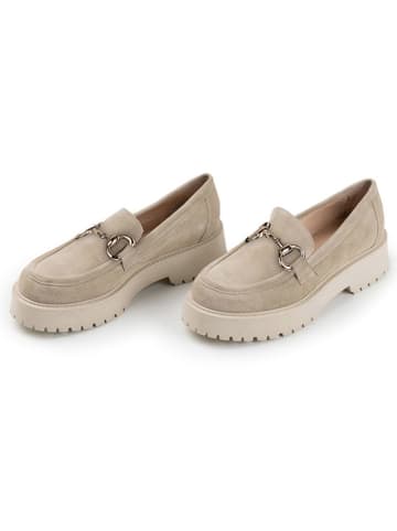 Anna Morellini Leren mocassins "Romarcena" beige