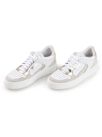 Anna Morellini Leder-Sneakers "Stelda" in Weiß