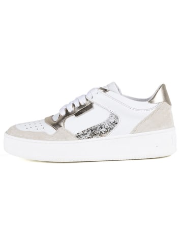 Anna Morellini Leder-Sneakers "Stelda" in Weiß
