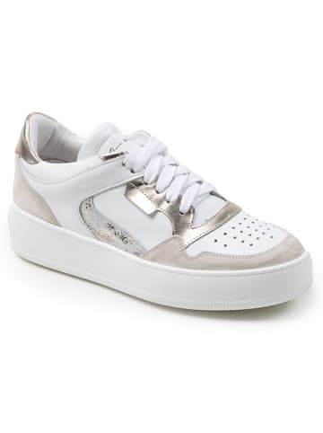 Anna Morellini Leder-Sneakers "Stelda" in Weiß