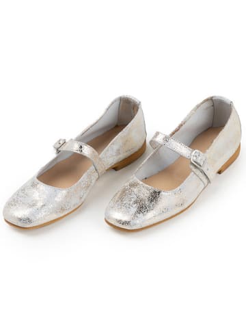 Anna Morellini Leder-Ballerinas "Grenevelia" in Silber
