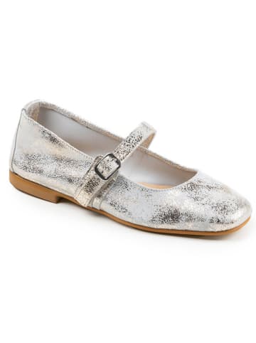 Anna Morellini Leder-Ballerinas "Grenevelia" in Silber