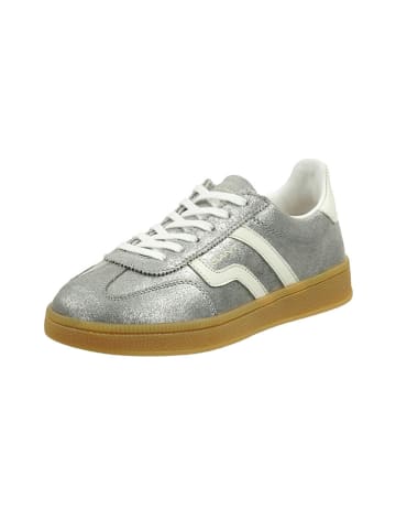 GANT Footwear Leren sneakers zilverkleurig