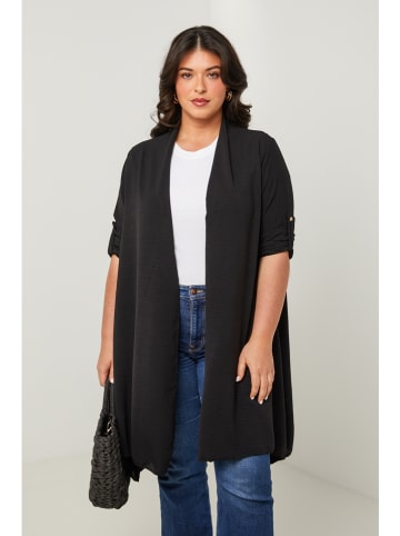 Curvy Lady Cardigan in Schwarz