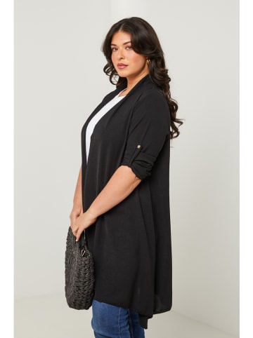 Curvy Lady Cardigan in Schwarz