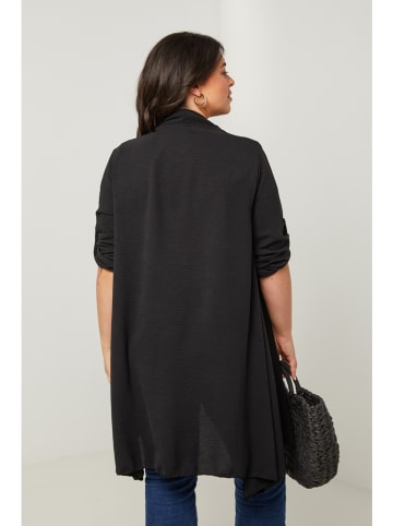 Curvy Lady Cardigan in Schwarz