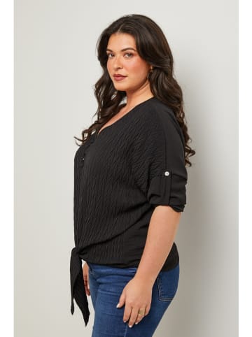 Curvy Lady Bluzka w kolorze czarnym
