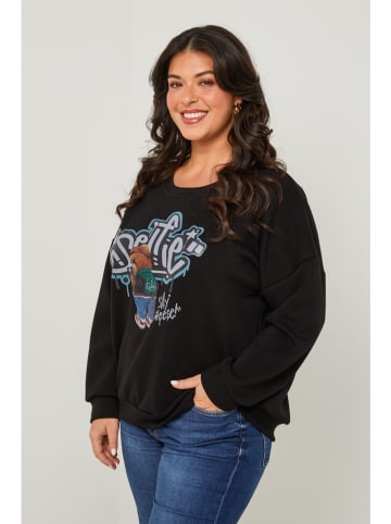 Curvy Lady Pullover in Schwarz