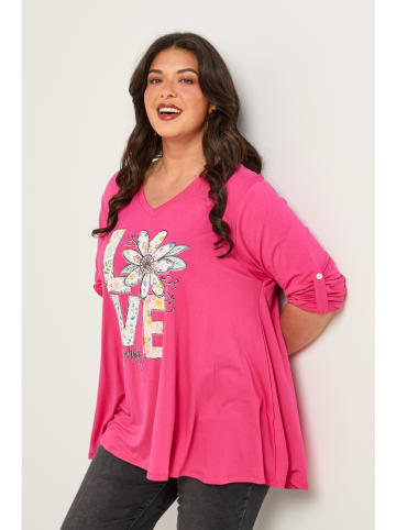 Curvy Lady Bluse in Fuchsia
