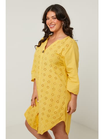 Curvy Lady Kleid in Gelb