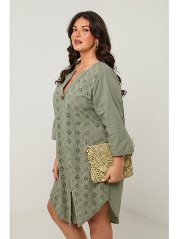 Curvy Lady Sukienka w kolorze khaki