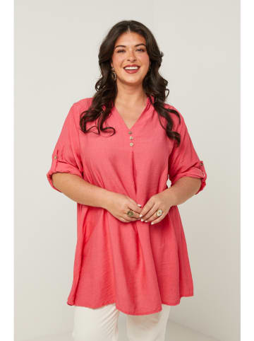Curvy Lady Tuniek koraalrood