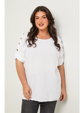 Curvy Lady Bluse in Weiß