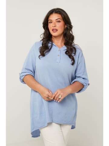 Curvy Lady Tunika in Hellblau