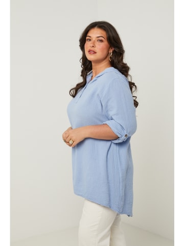 Curvy Lady Tuniek lichtblauw