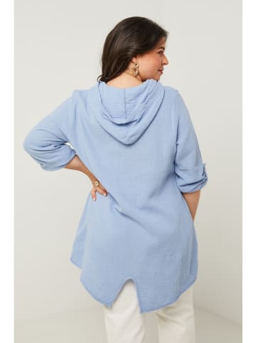 Curvy Lady Tuniek lichtblauw