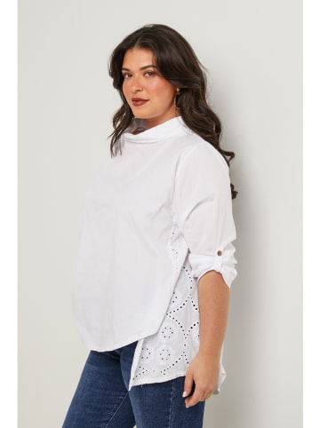 Curvy Lady Bluse in Weiß