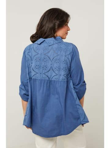 Curvy Lady Blouse blauw