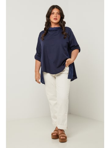 Curvy Lady Bluse in Dunkelblau
