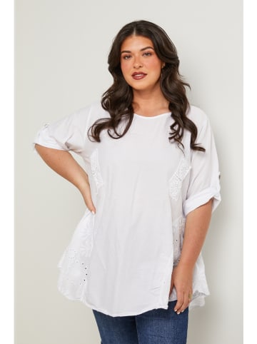 Curvy Lady Bluse in Weiß