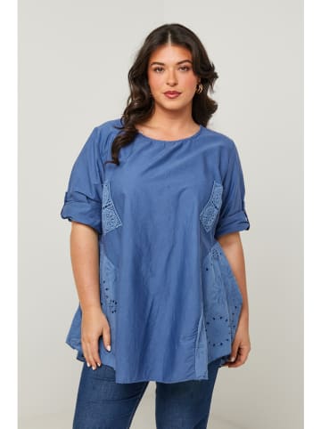 Curvy Lady Blouse blauw