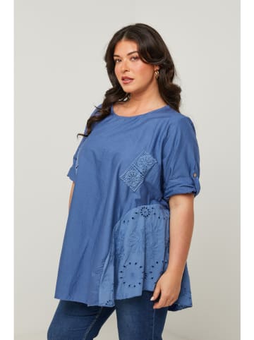 Curvy Lady Blouse blauw