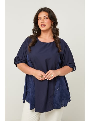 Curvy Lady Blouse donkerblauw
