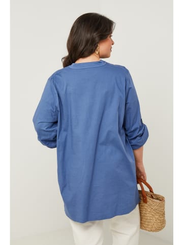 Curvy Lady Tuniek blauw