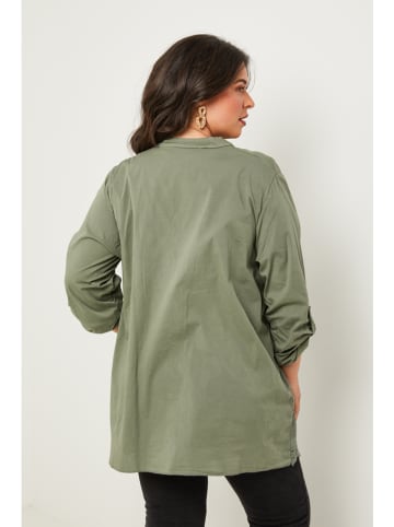 Curvy Lady Tunika w kolorze khaki