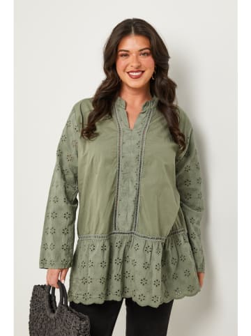 Curvy Lady Tunika in Khaki