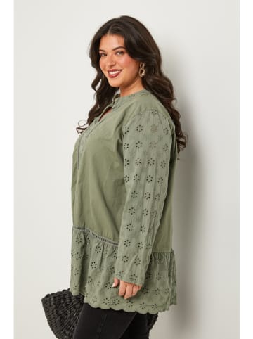 Curvy Lady Tunika in Khaki