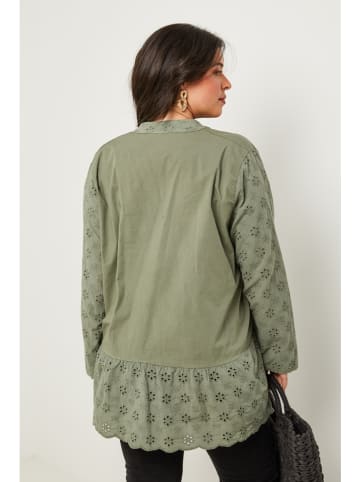 Curvy Lady Tunika in Khaki