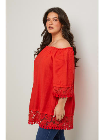 Curvy Lady Bluse in Rot