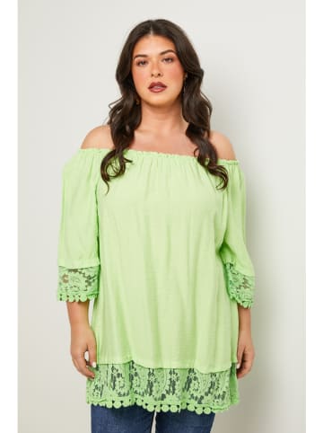 Curvy Lady Bluse in Hellgrün