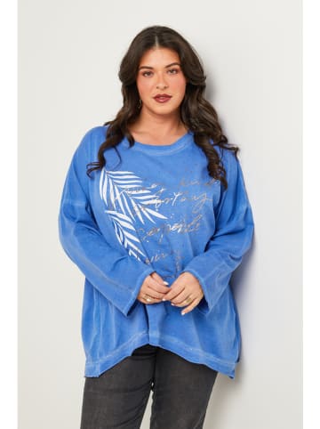 Curvy Lady Longsleeve in Blau