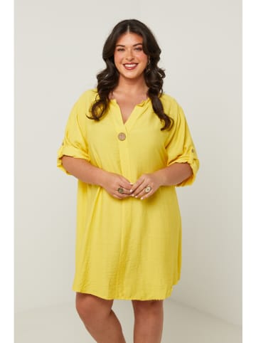 Curvy Lady Kleid in Gelb