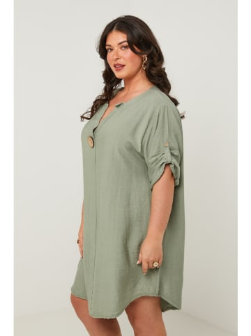 Curvy Lady Kleid in Khaki