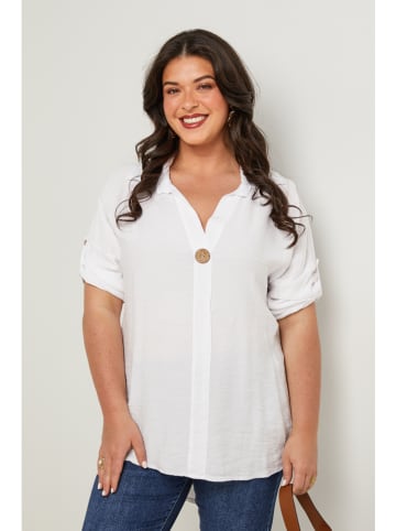 Curvy Lady Bluse in Weiß