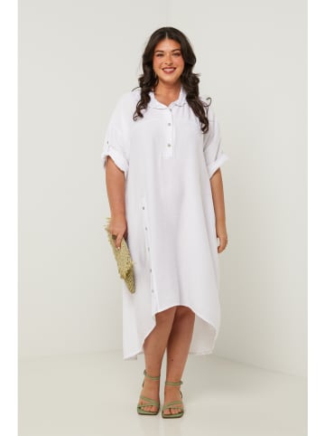 Curvy Lady Jurk wit