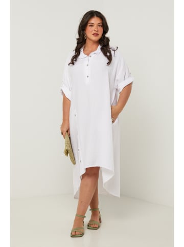 Curvy Lady Jurk wit