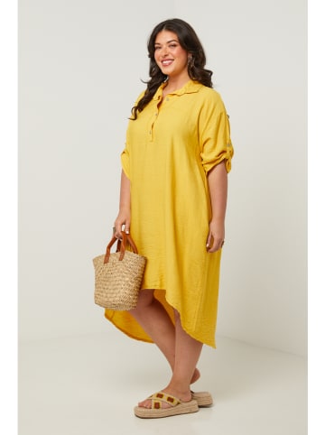 Curvy Lady Kleid in Gelb
