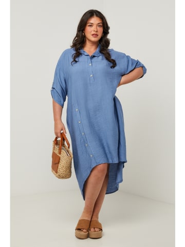 Curvy Lady Kleid in Blau
